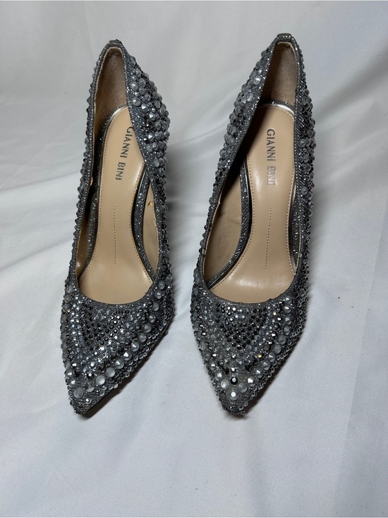 Gianni Bini Shoes - Gianni Bini Rhinestone Pointed Toe Stiletto Heels Glam Evening Pumps